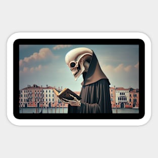 Alien Monk Sticker